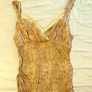 NWT snake print top